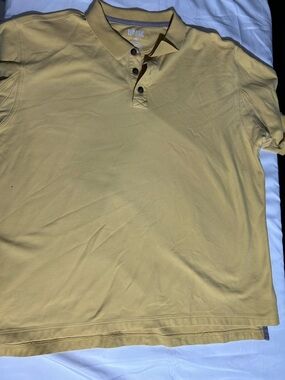 Duluth Trading Company Men’s Polo In Mustard Yellow Size 2XL
